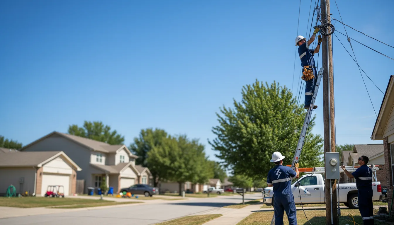 Residential electrician providing installation services in Viper, KY